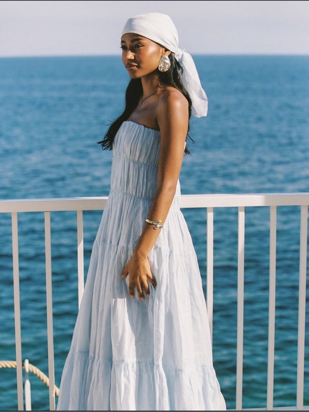 English Factory NWT Pale Blue Maxi Dress sz small